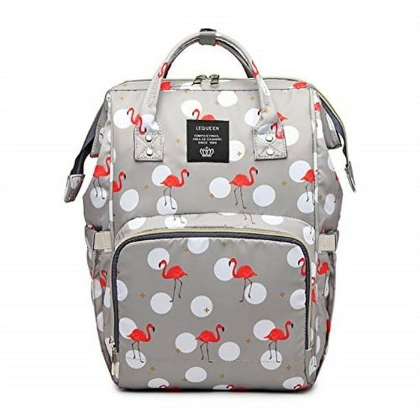 Flamingo Christmas Snowman Snowflake Cute Diaper Bag Laptop Backpacks Notebook Rucksack Travel Hiking Daypack for Women Men 